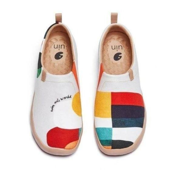 NWT UIN Slip On Shoes Canvas Comfortable Loafers Hold that Color - Picture 4 of 10